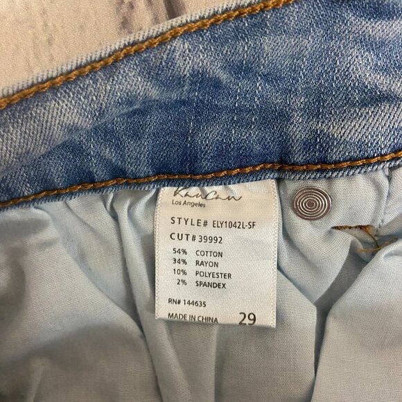 KanCan Women's Jeans Size 29 (28 x 26) Light Wash Mid Rise ELY1042L-SF NWT - Picture 8 of 9